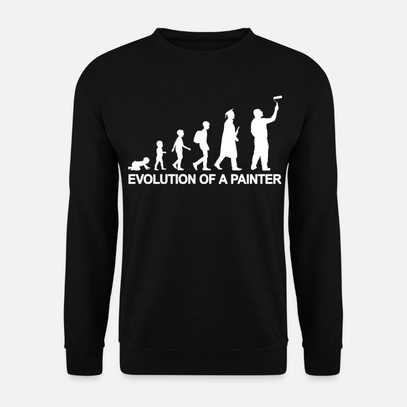 Development from child to painter - Unisex Sweatshirt - black