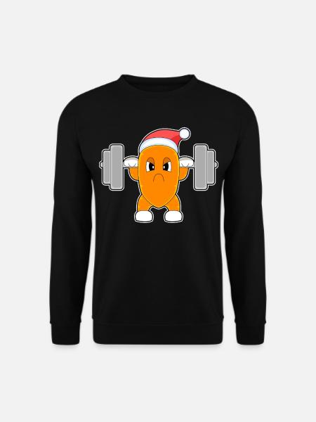 Carrot Christmas Bodybuilding - Unisex Sweatshirt - black