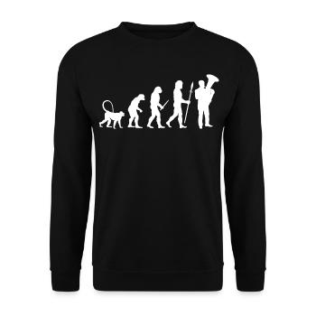 Développement du joueur de tuba - Sweat-shirt Unisexe - noir - Devant - Alina (178cm) & Michal (187cm)