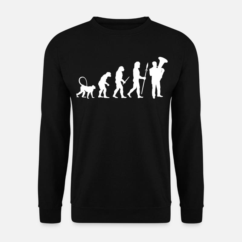 Development of the tuba player - Unisex Sweatshirt - black