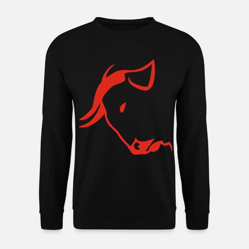 Der Kopf von - Unisex Pullover - Schwarz