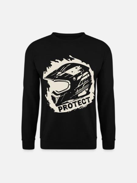 Protect - Schutzhelm [Weiß] - Unisex Pullover - Schwarz