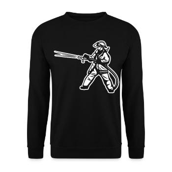 Pompier - Sweat-shirt Unisexe - noir - Devant - Alina (178cm) & Michal (187cm)