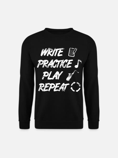 Motivational Saxophone Quote - Unisex Sweatshirt - black