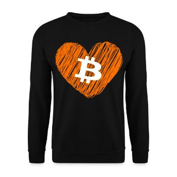 Bitcoin Crypto Cryptocurrency Splash - Sweat-shirt Unisexe - noir - Devant - Alina (178cm) & Michal (187cm)