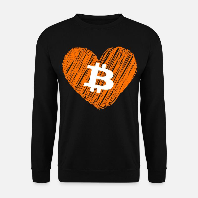 Bitcoin Crypto Cryptocurrency Splash - Unisex Sweatshirt - black