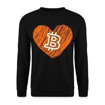 Bitcoin Crypto Cryptocurrency Splash - Sweat-shirt Unisexe - noir - Devant - Alina (178cm) & Michal (187cm)