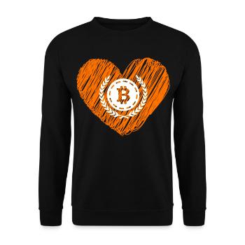 Bitcoin Crypto Cryptocurrency Splash - Sweat-shirt Unisexe - noir - Devant - Alina (178cm) & Michal (187cm)