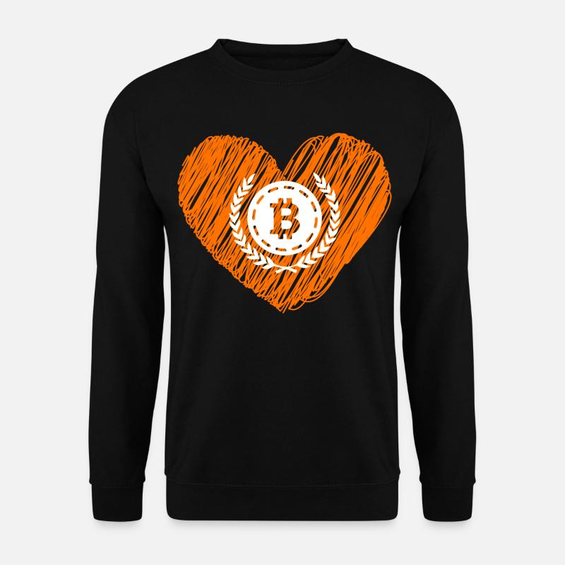 Bitcoin Crypto Cryptocurrency Splash - Unisex Sweatshirt - black