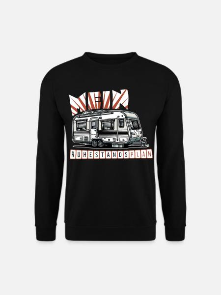 Ruhestand in Stil - Mit Wohnmobil - Unisex Pullover - Schwarz