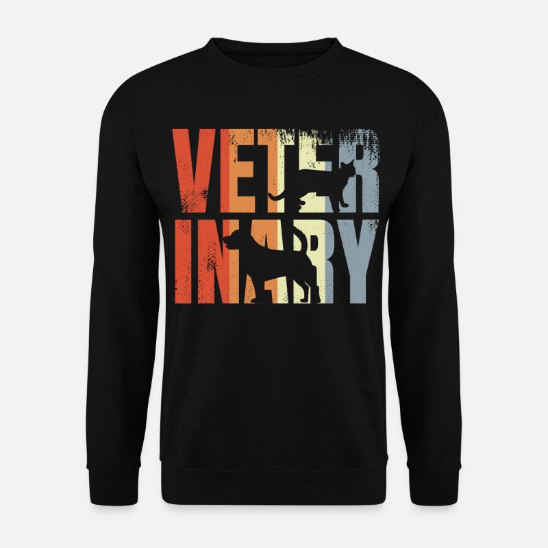 Retro Veterinär - Unisex Pullover - Schwarz