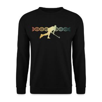 Field Hockey DNA Hockey DNS - Unisex Sweatshirt - black - Front - Alina (178cm) & Michal (187cm)