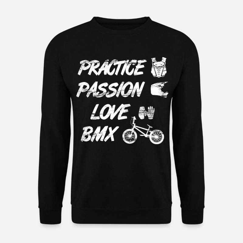 Motivierender BMX Spruch - Unisex Pullover - Schwarz