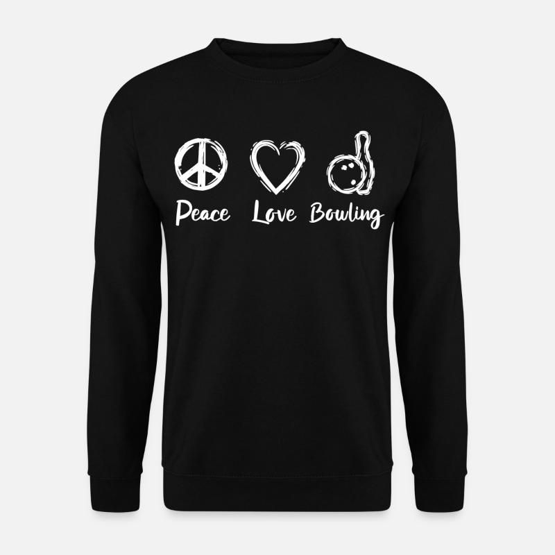Peace Love Bowling - Unisex Sweatshirt - black