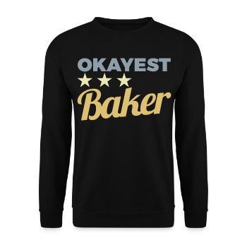 Boulanger moyen - Sweat-shirt Unisexe - noir - Devant - Alina (178cm) & Michal (187cm)