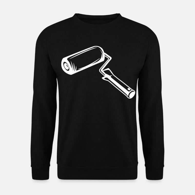 Paint Roller Drawing - Unisex Sweatshirt - black