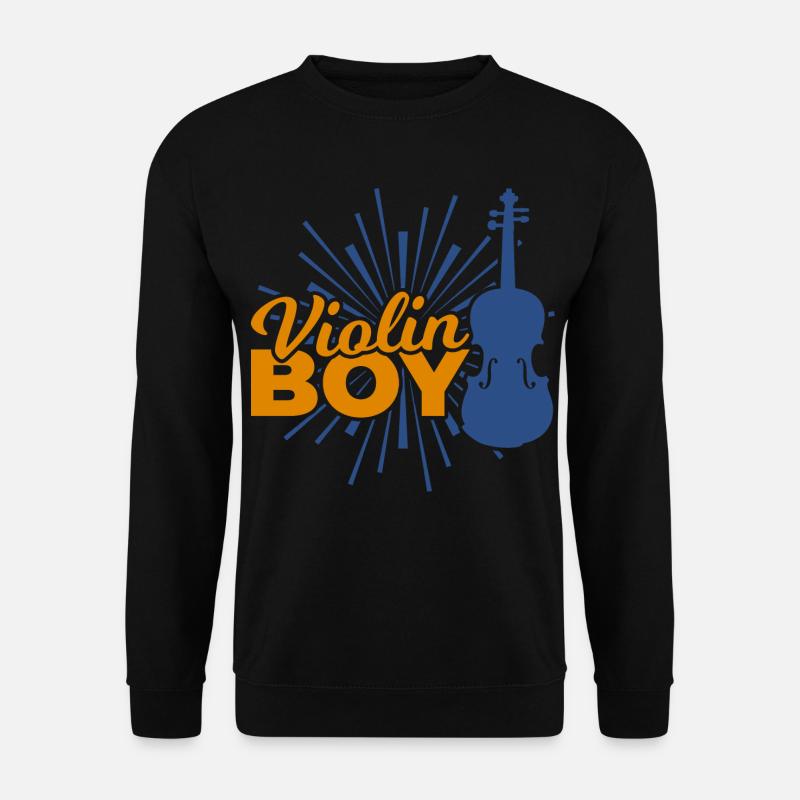 Geigen Junge - Unisex Pullover - Schwarz