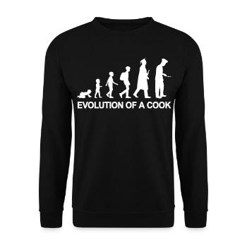 Development of a chef - Unisex Sweatshirt - black - Front - Alina (178cm) & Michal (187cm)
