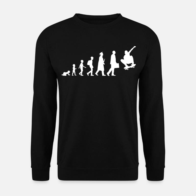 Entwicklung eines Skateboarders - Unisex Pullover - Schwarz