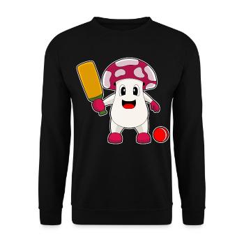 Pilz Cricket Cricketschläger - Unisex Pullover - Schwarz - Vorne - Alina (178cm) & Michal (187cm)
