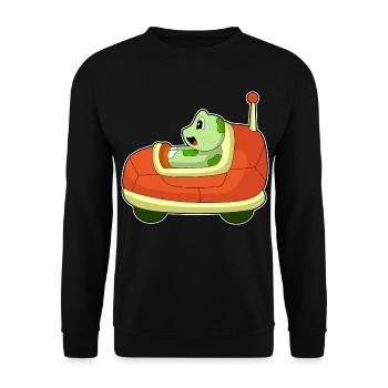 Turtle Car - Unisex Sweatshirt - black - Front - Alina (178cm) & Michal (187cm)