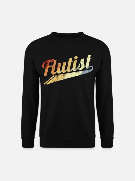 Retro Flutist - Unisex Sweatshirt - black