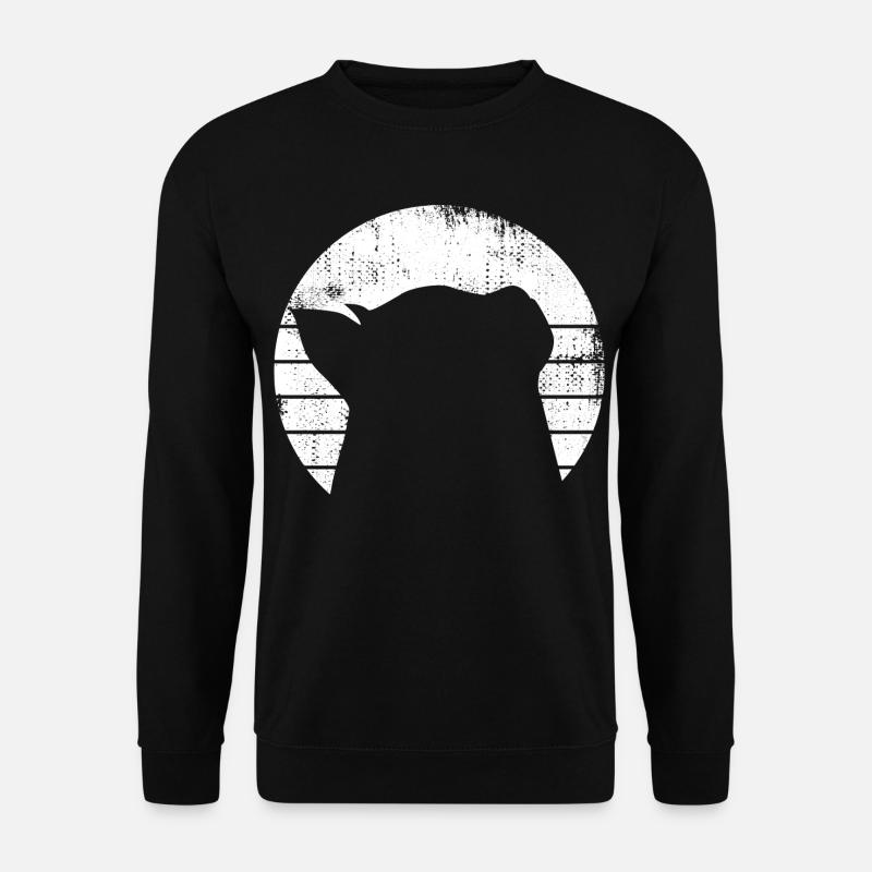 Katze Zeichnung - Unisex Pullover - Schwarz