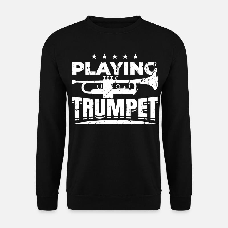 Trompete spielen - Unisex Pullover - Schwarz