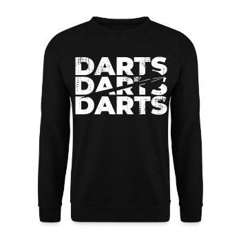 dart - Unisex Sweatshirt - black - Front - Alina (178cm) & Michal (187cm)