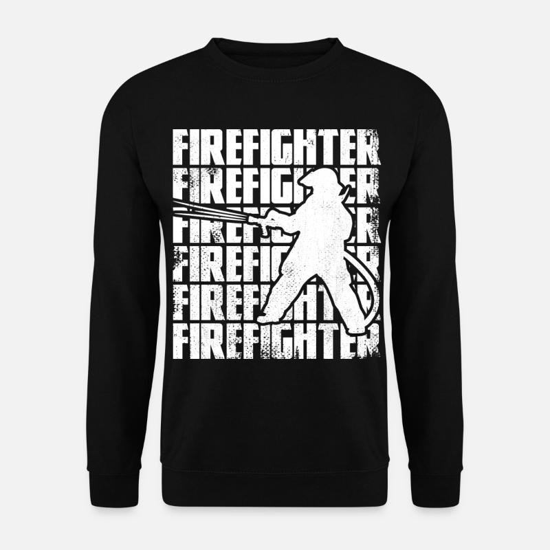 Lustiger Feuerwehrmann - Unisex Pullover - Schwarz