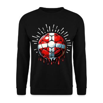 Denmark Fan Shirt - Unisex Sweatshirt - black - Front - Alina (178cm) & Michal (187cm)