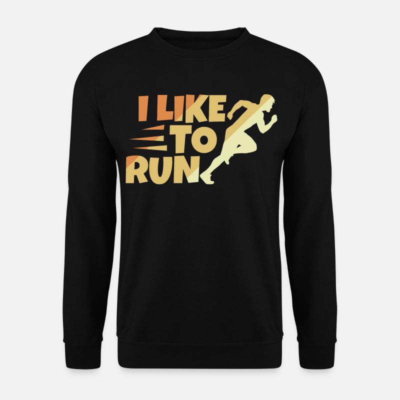 Läuferspruch - Unisex Pullover - Schwarz