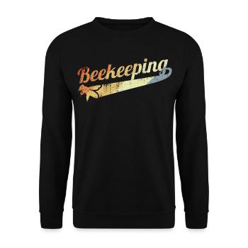 Vintage Imkerei - Unisex Pullover - Schwarz - Vorne - Alina (178cm) & Michal (187cm)