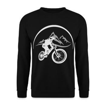 Vététiste - Sweat-shirt Unisexe - noir - Devant - Alina (178cm) & Michal (187cm)