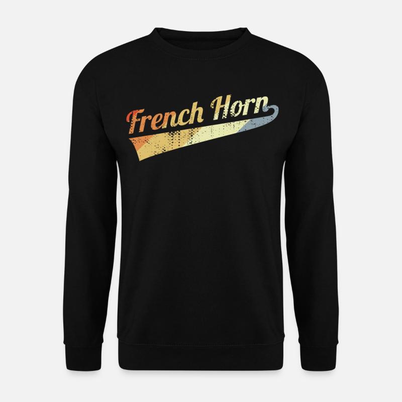 Vintage Waldhorn - Unisex Pullover - Schwarz
