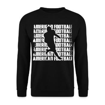 Joueurs de football américain - Sweat-shirt Unisexe - noir - Devant - Alina (178cm) & Michal (187cm)