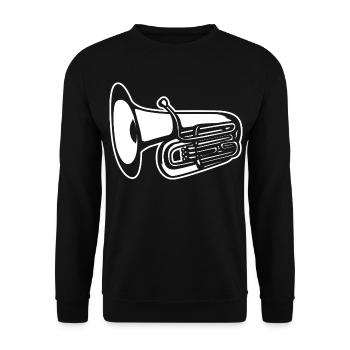 Tuba - Sweat-shirt Unisexe - noir - Devant - Alina (178cm) & Michal (187cm)