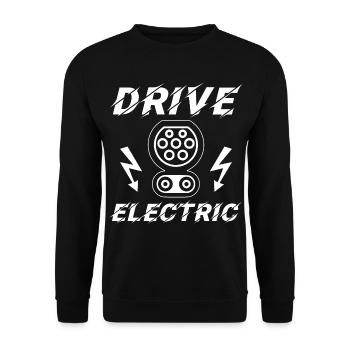 Drive Electric CCS Combo 2 Supercharge Elektro - Unisex Sweatshirt - black - Front - Alina (178cm) & Michal (187cm)