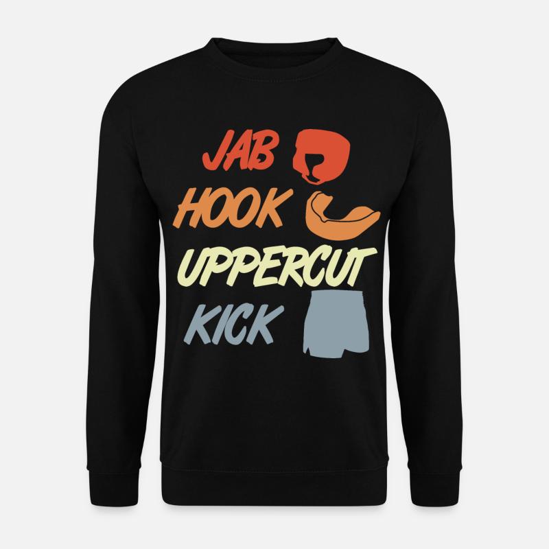 Jab Hook Uppercut Kick - Unisex Sweatshirt - black