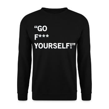 Allez-y vous-même - Sweat-shirt Unisexe - noir - Devant - Alina (178cm) & Michal (187cm)