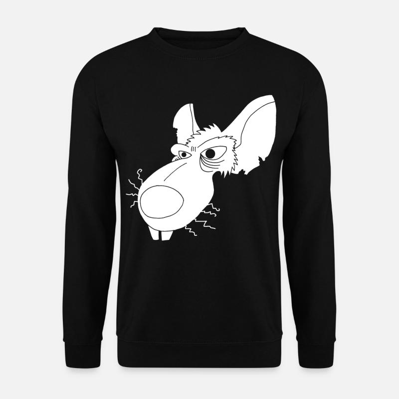 White Sewer Rat - Unisex Sweatshirt - black