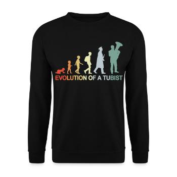 Entwicklung eines Tubisten - Unisex Pullover - Schwarz - Vorne - Alina (178cm) & Michal (187cm)