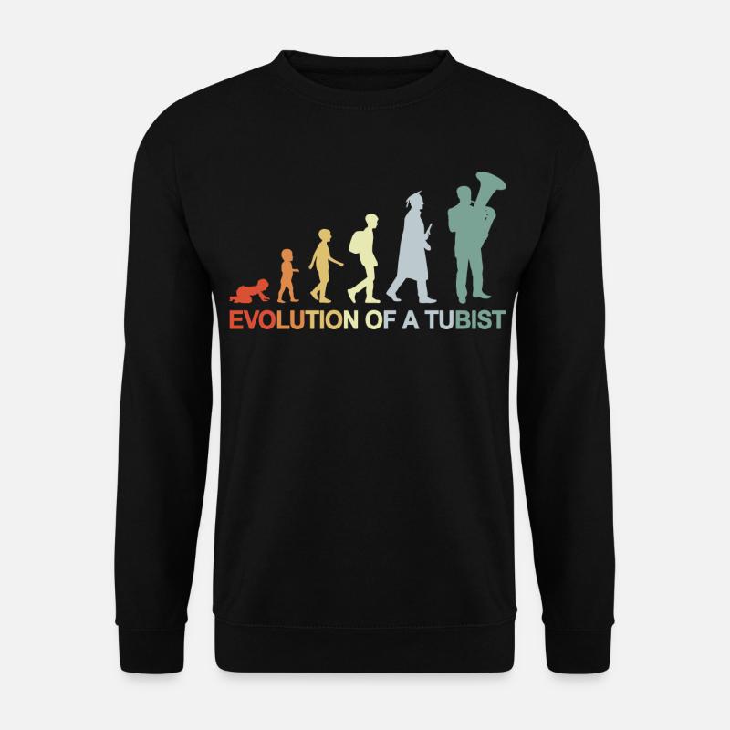 Development of a tuba player - Unisex Sweatshirt - black