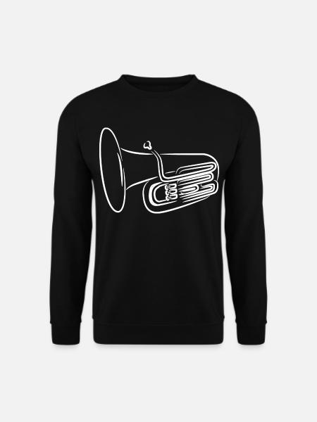 Tuba Sketch - Unisex Sweatshirt - black