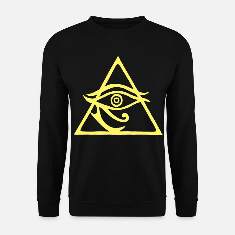 Die Pyramide des Gottes Horus - Unisex Pullover - Schwarz