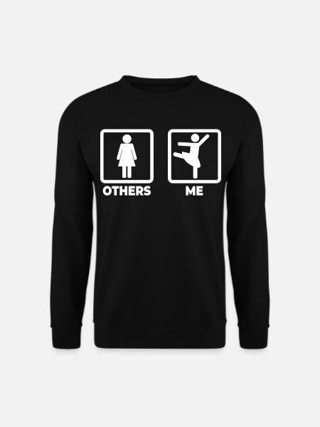 Ballet Dancer Stick Figure - Unisex Sweatshirt - black