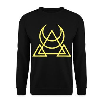 Symbol of the Egyptian pyramids - Unisex Sweatshirt - black - Front - Alina (178cm) & Michal (187cm)