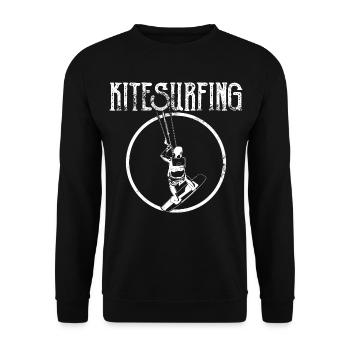 Kitesurfing - Unisex Sweatshirt - black - Front - Alina (178cm) & Michal (187cm)