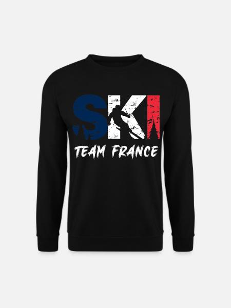 Ski Team France Emblem - Unisex Sweatshirt - black