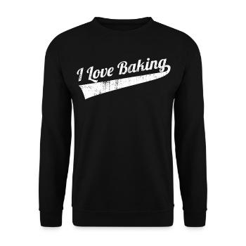 Baking Lover Quote - Unisex Sweatshirt - black - Front - Alina (178cm) & Michal (187cm)